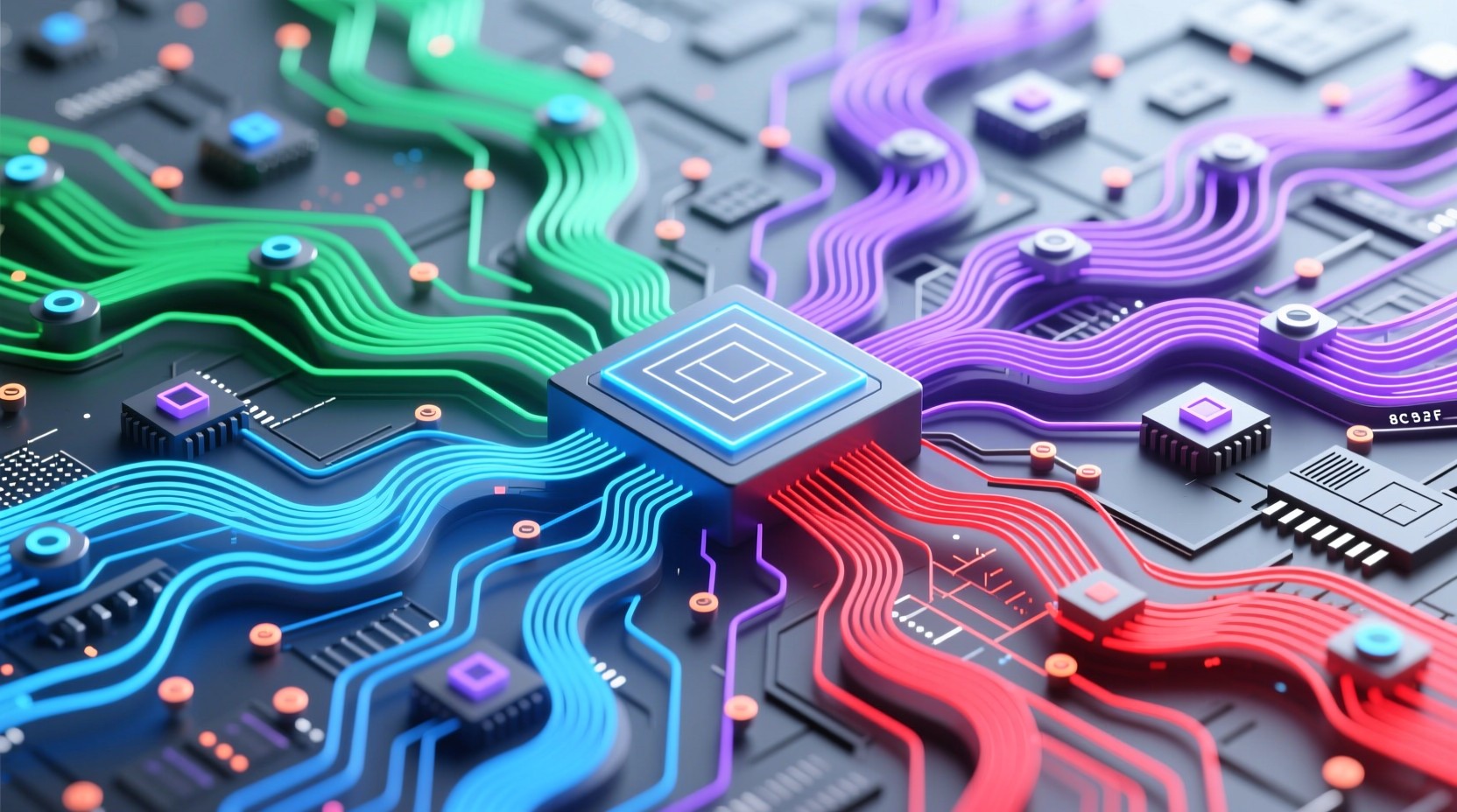 Free Colorful Circuit Flows Photo - Neural, Circuits, Technology ...