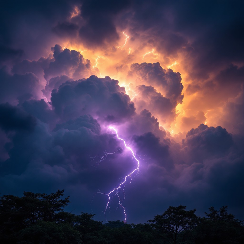 Free Purple Storm Lightning Image - Lightning, Storm, Sunset | Download ...