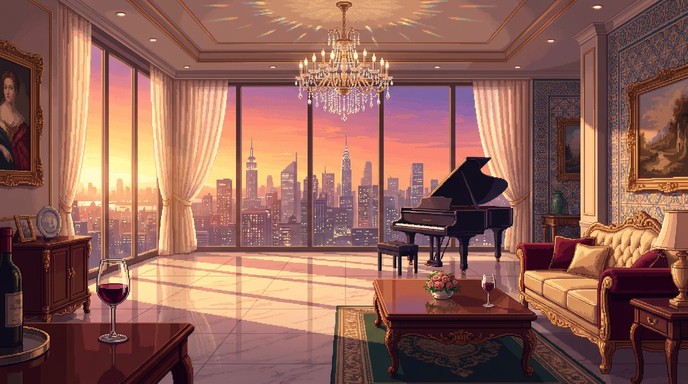 Download Luxurious Penthouse Sunset Image - Penthouse, Luxury, Sunset ...