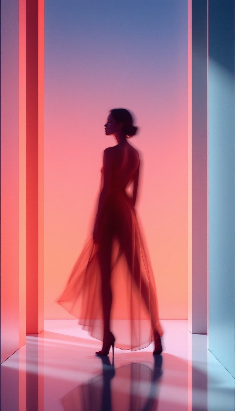 Shadow Dancing Style Free Graceful Shadow Dancing Image - Silhouette, Gradient, Dance ...