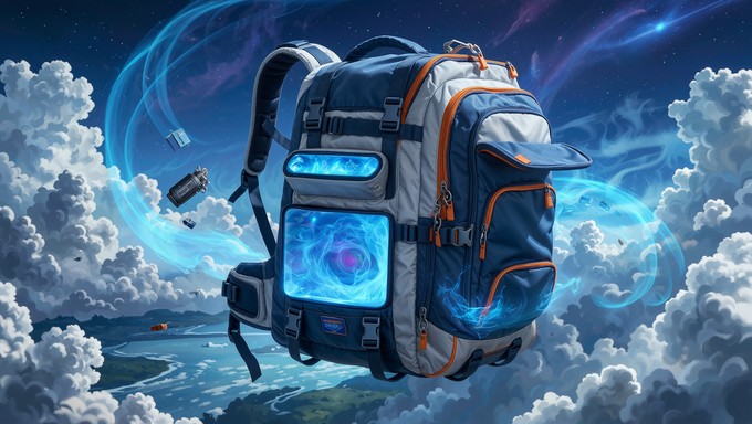 Free Dimensional Gateway Backpack Image - Backpack, Floating, Magical ...