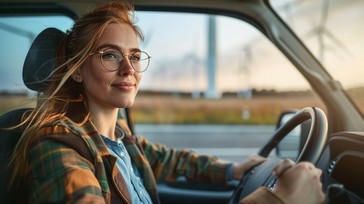 Free Drive Into Sunset Image - Woman, Driving, Sunset | Download at ...