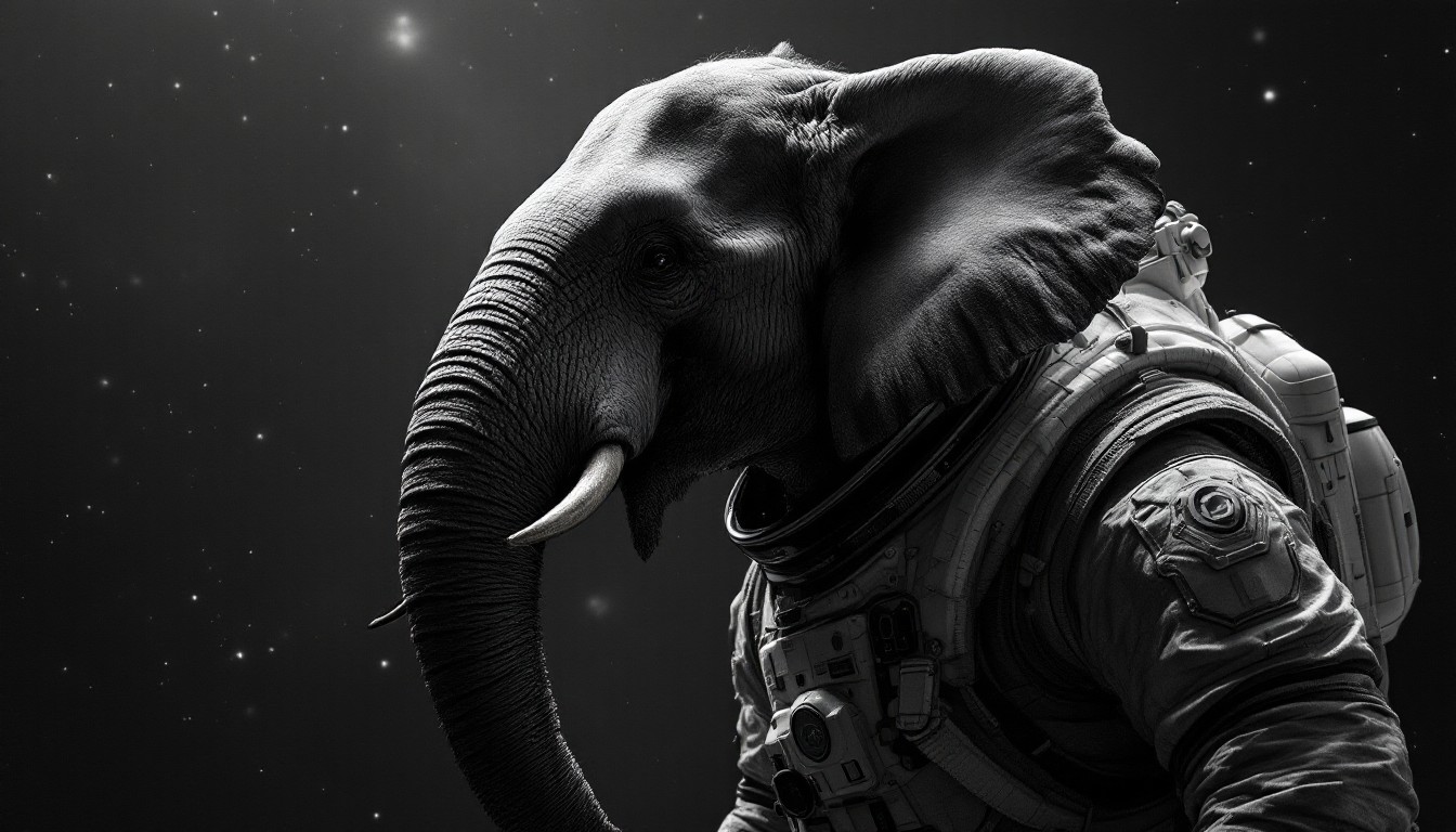 Free Cosmic Elephant Explorer Image - Elephant, Astronaut, Space ...