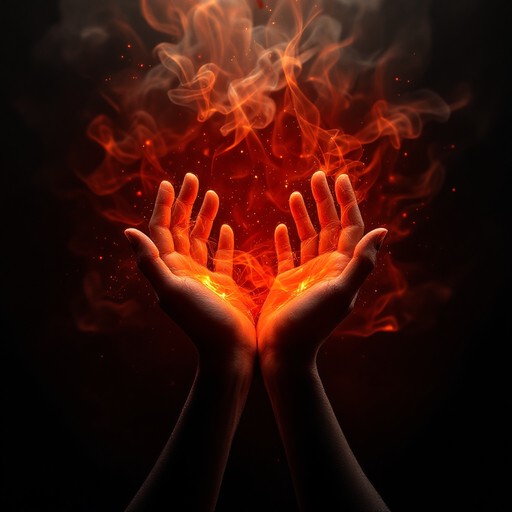 Middle Hand Fire Free Fire in Hand Image - Fire, Flames, Hand | Download at StockCake