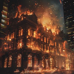 Free Building Ablaze Night Image - Fire, Night, Building | Download at ...