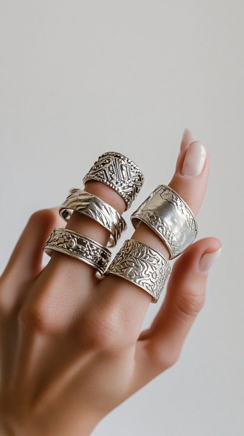Free Silver rings displayed Image - Jewelry, Silver, Rings | Download ...