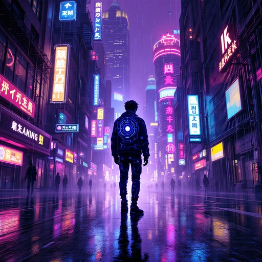 Neon Ai Works Free Neon Rain Walker Image - Cyberpunk, Dystopian, Neon | Download at ...