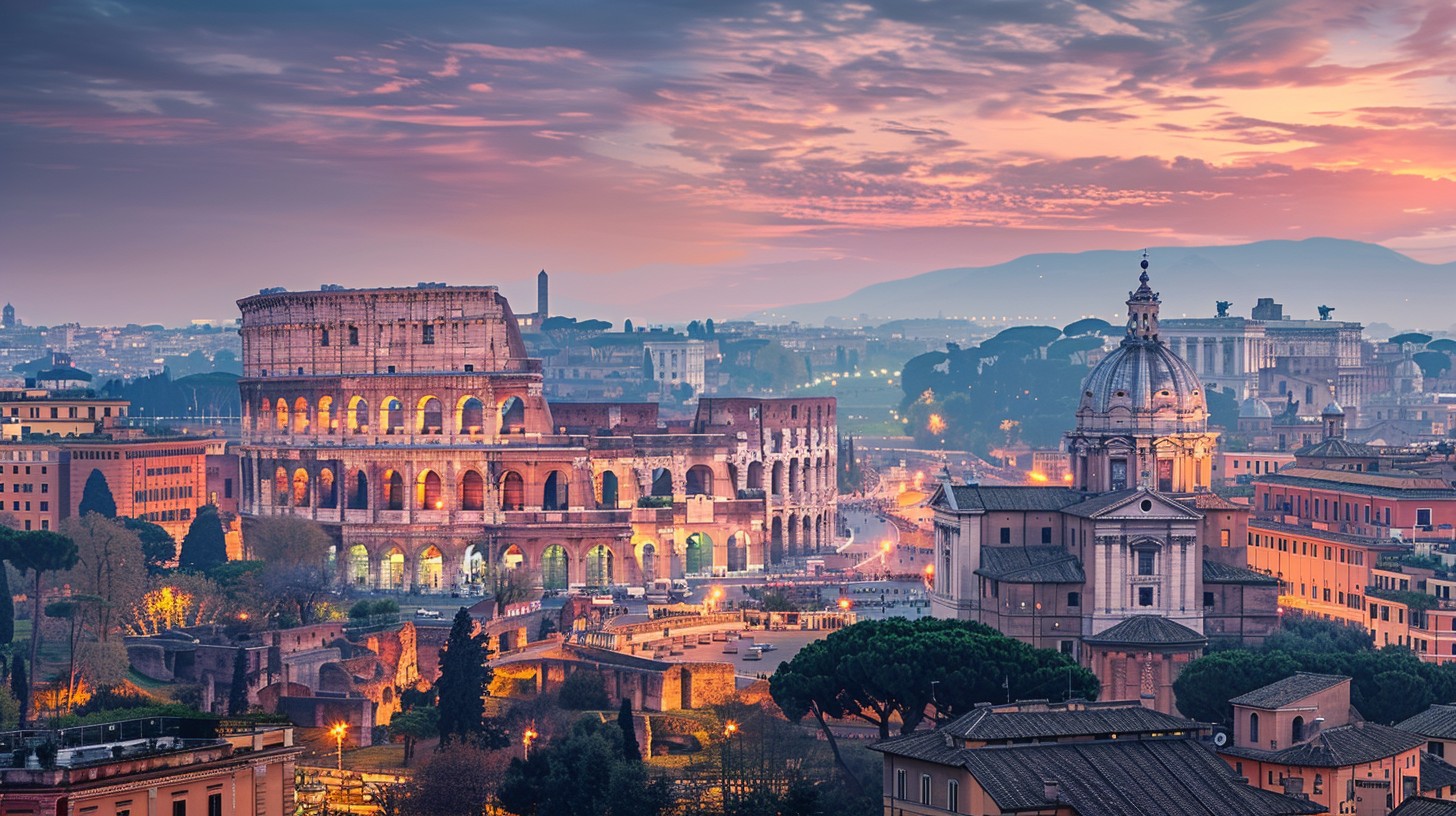 What Color Would Rome Be Free Roman Dawn Colors Image - Rome, Sunrise, Colosseum | Download at ...