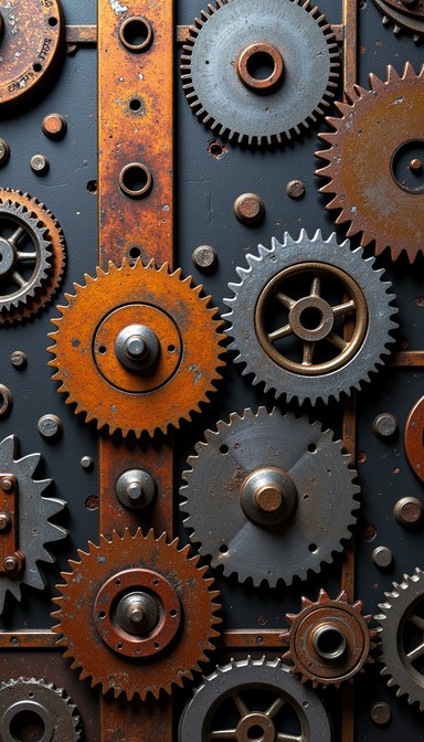 Gear Wear Patterns Free Industrial Gear Mechanism Image - Gears, Mechanical, Industrial ...