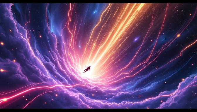 Void Light Rays Free Cosmic Light Descent Image - Cosmic, Space, Anime | Download at ...