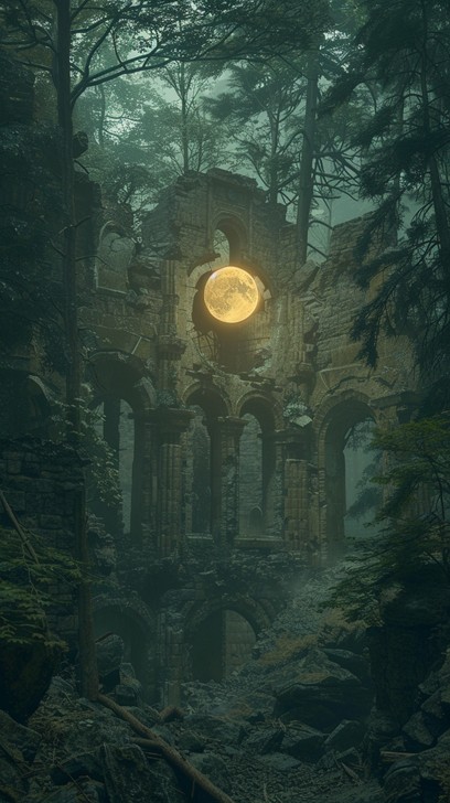 Decaying Moon Free Mystical Moonlit Ruins Image - Mystical, Moonlit, Ruins | Download ...