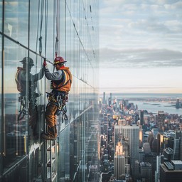Free Skyline Window Cleaning Image - Window Cleaner, Skyscraper ...