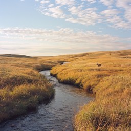 Prairie Stream Other Color Free Serene Prairie Landscape Image - Prairie, Grassland, Stream ...