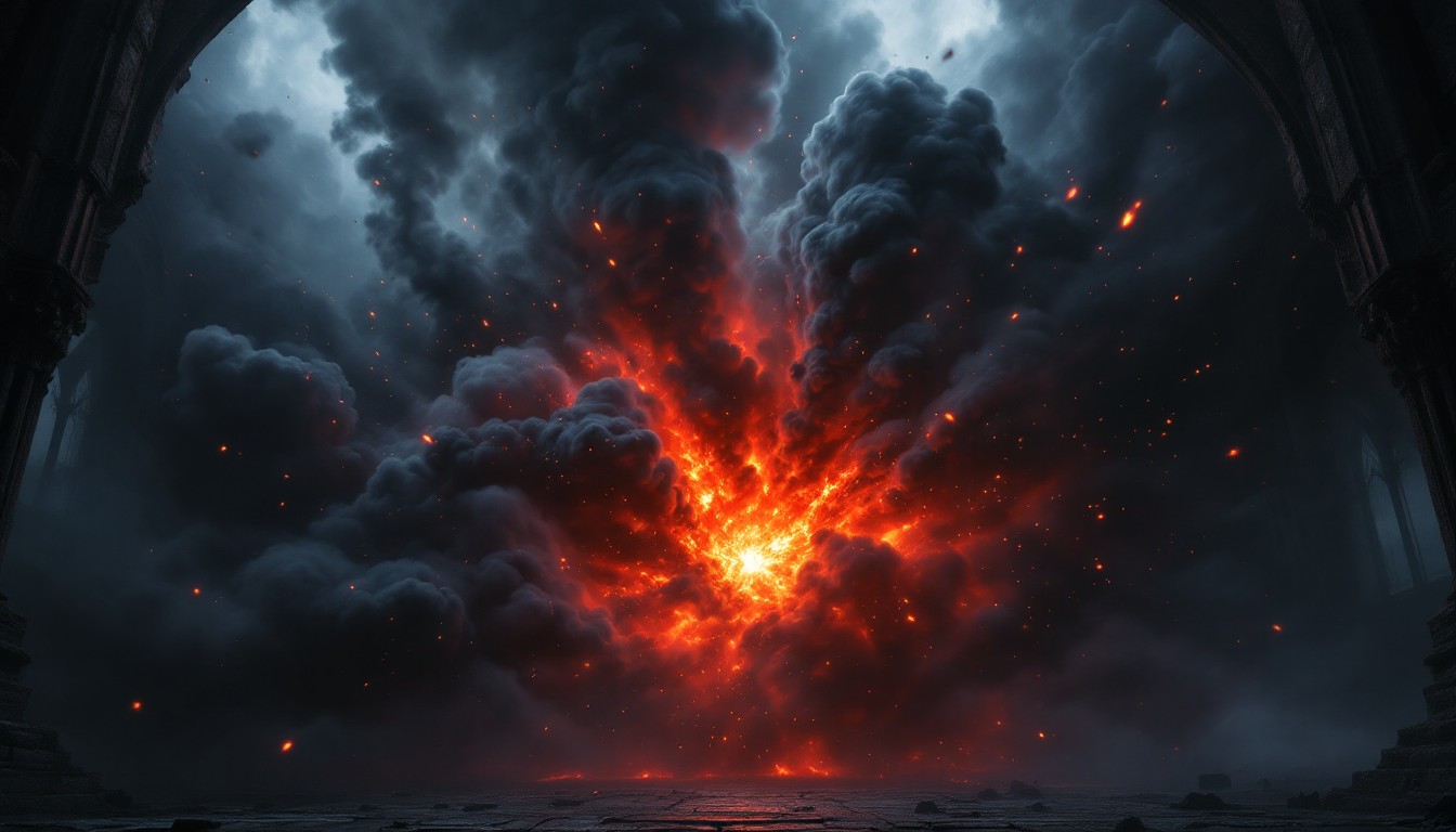 Free Gothic Infernal Explosion Image - Gothic, Explosion, Cathedral ...