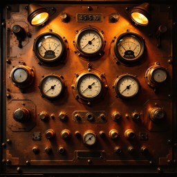 Control Panel On Time Machine Download Vintage Control Panel Image - Vintage, Industrial, Steampunk ...