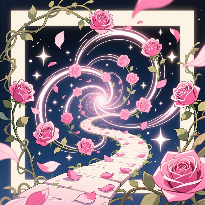 Free Magical Rose Pathway Photo - Roses, Petals, Flowers | Download at ...