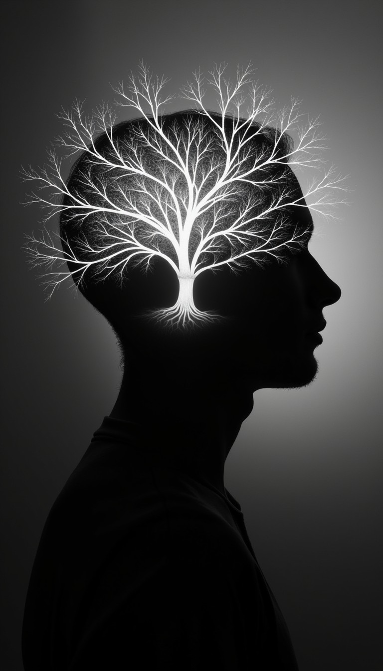 Free Mind's Branching Network Image - Silhouette, Mind, Brain ...