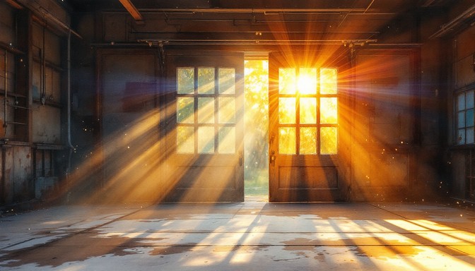 Free Sunbeams Through Windows Image - Sunbeams, Industrial, Windows ...