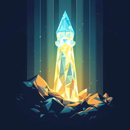 Free Crystal Beacon Glows Image - Lighthouse, Crystal, Geometric ...
