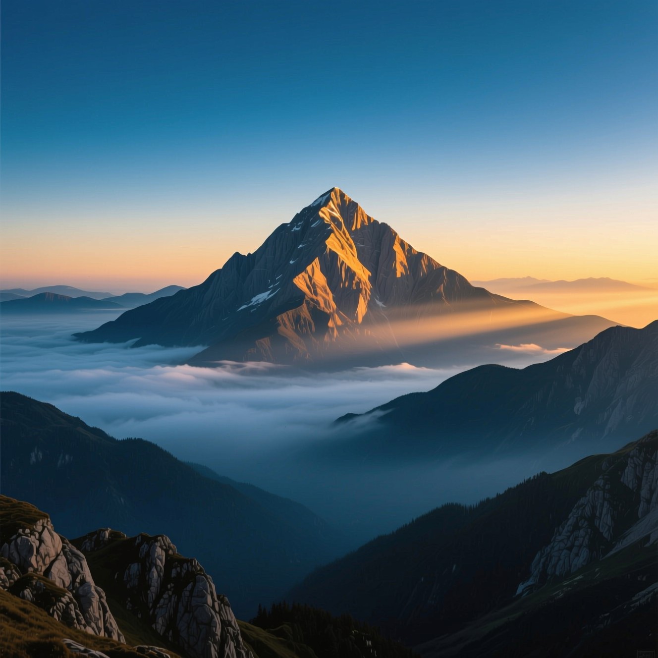 Free Peak Above Clouds Image - Mountain, Peak, Summit | Download at ...