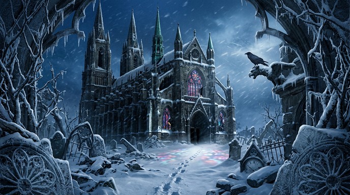 Gothic Cold Free Frozen Gothic Mystery Image - Cathedral, Gothic, Winter | Download ...