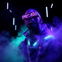 Free Neon Cyber Rapper Photo - Cyberpunk, Neon, Purple | Download at ...