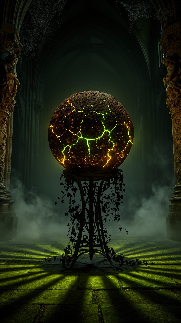 Free Glowing Earth Orb Image - Gothic, Bioluminescent, Cathedral ...