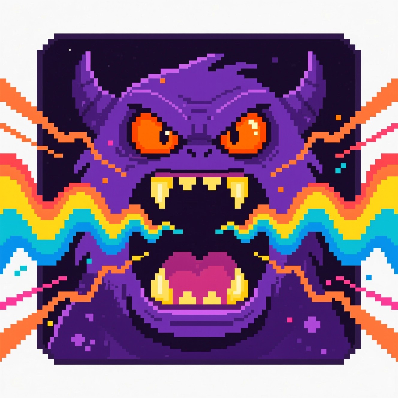 Free Roaring Pixel Monster Image - Monster, Pixel, Retro | Download at ...
