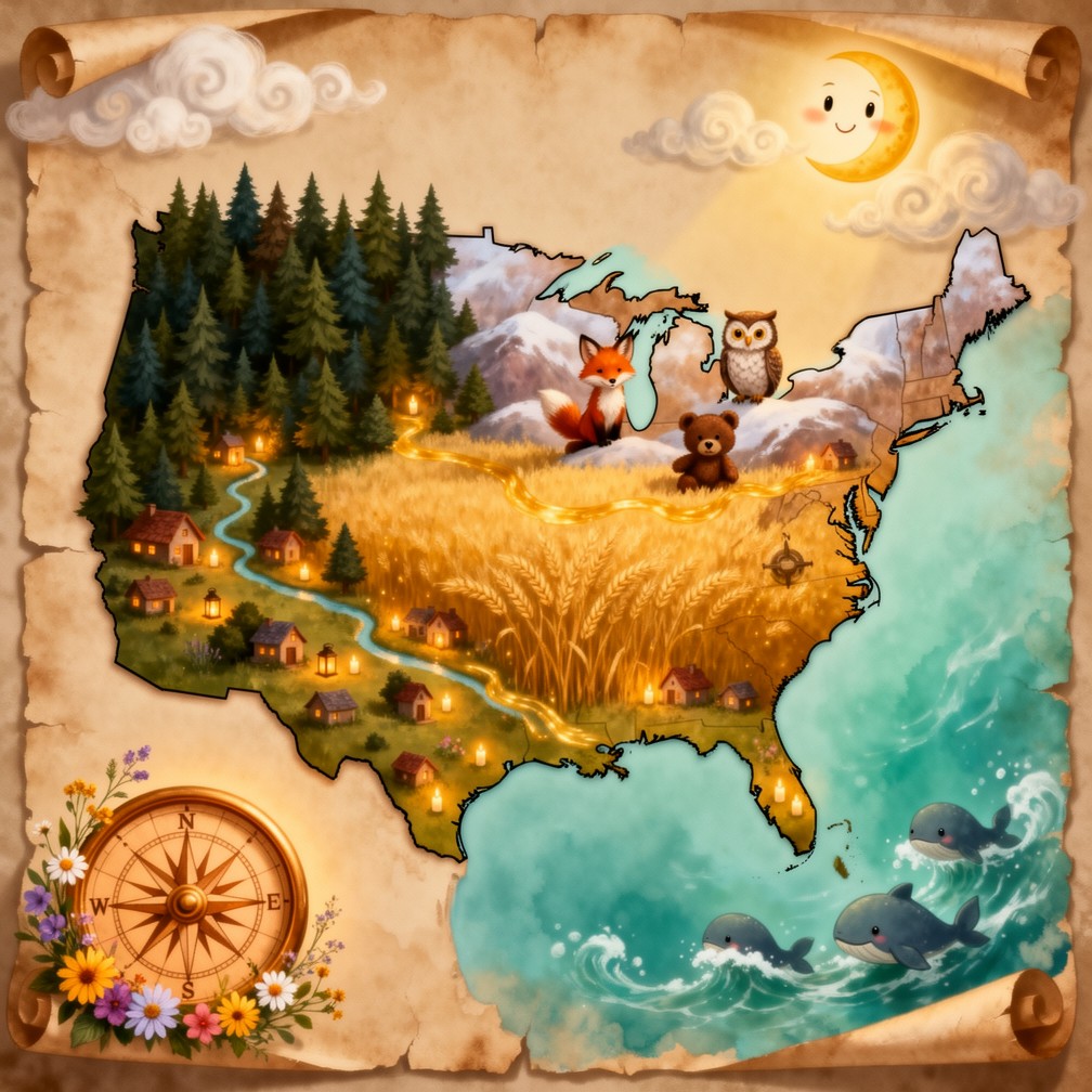 Free Enchanted Map Adventure Image - Illustration, Map, Whimsical ...