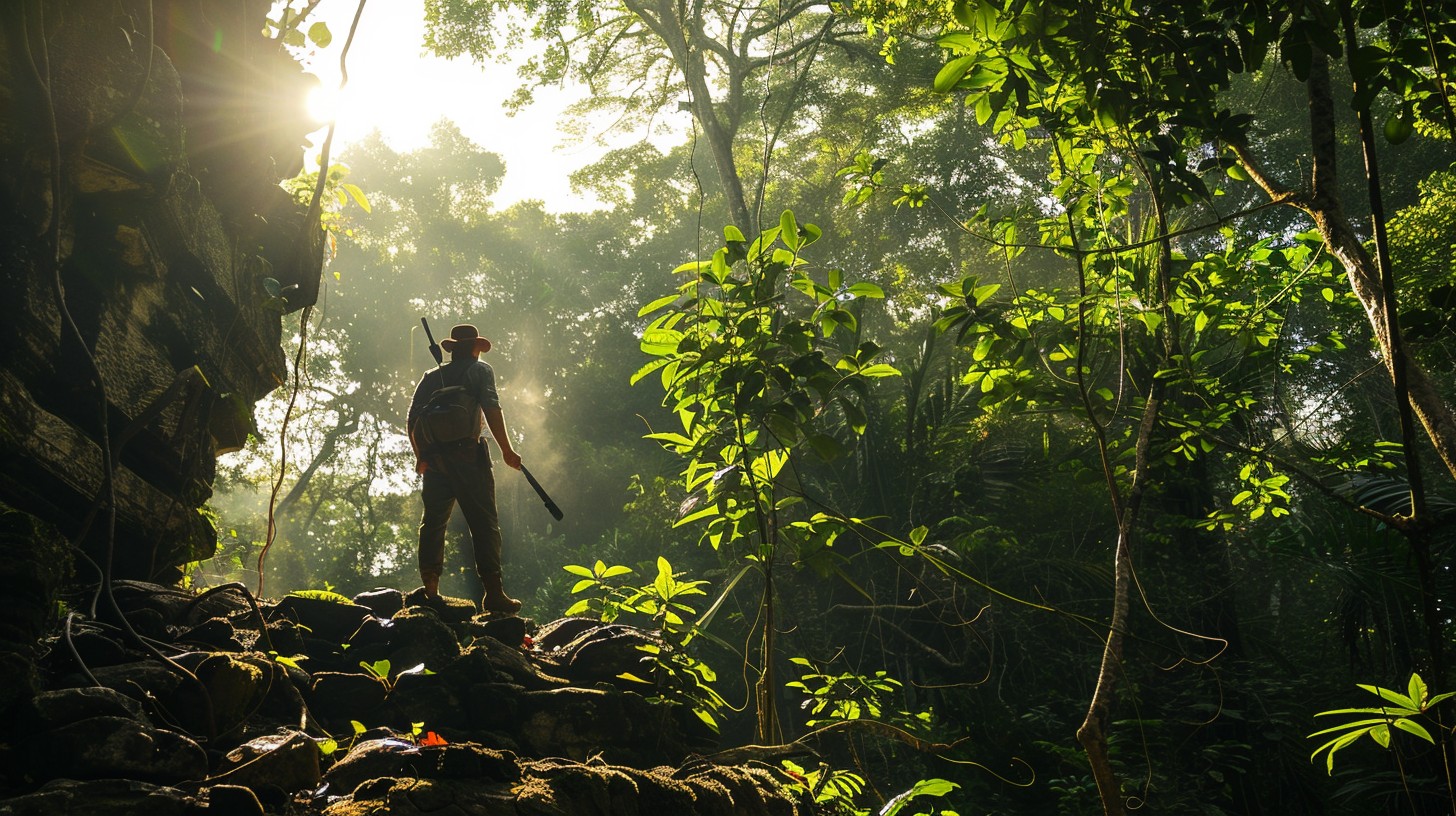 Free Jungle Adventure Awaits Image - Jungle, Adventurer, Sunlight ...