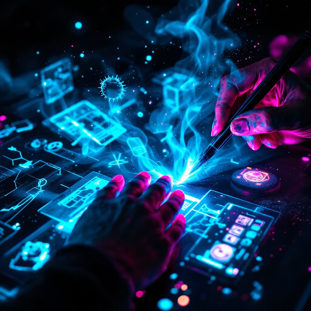 Free Digital Art Magic Image - Cyberpunk, Digital, Holographic ...