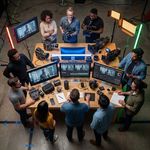 Free Production Team Collaborating Image - Production, Filmmaking ...
