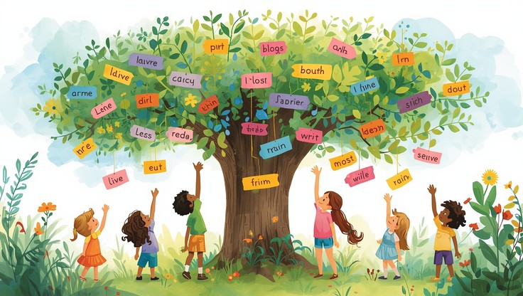 Good Word Tree Free Magical Word Tree Image - Children, Illustration, Watercolor ...
