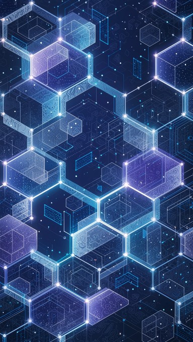 Hexagonal Network Texture Free Glowing Hexagon Network Image - Hexagon, Futuristic, Technology ...