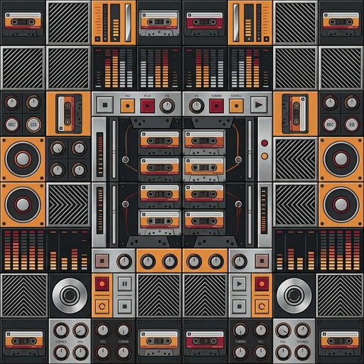 Boom Box Reference Free Retro Boombox Pattern Image - Retro, Boombox, Cassette | Download ...