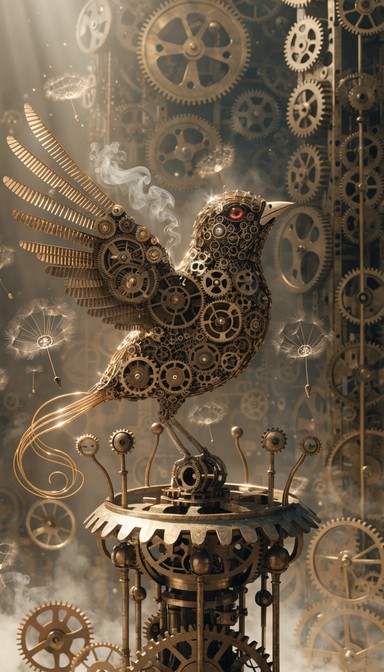 Free Clockwork Bird Fledgling Image - Steampunk, Clockwork, Mechanical ...