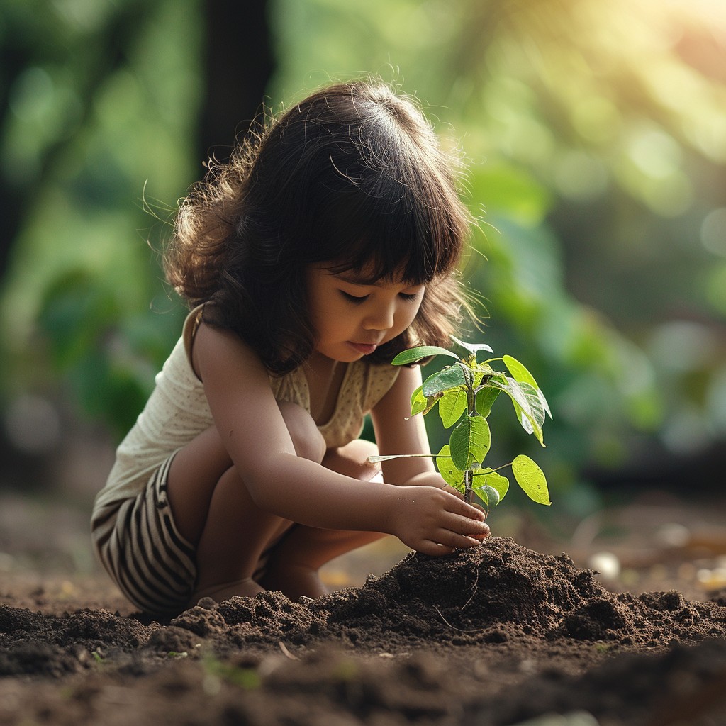 Free Child Plants Tree Image - Child, Planting, Tree | Download at ...