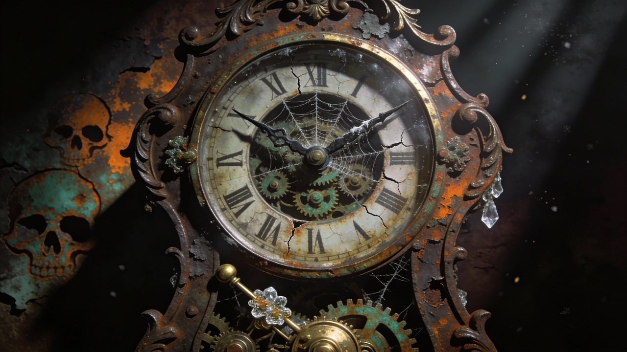 Forever Time Clock Free Time Decays Forever Image - Clock, Gothic, Rusty | Download at ...