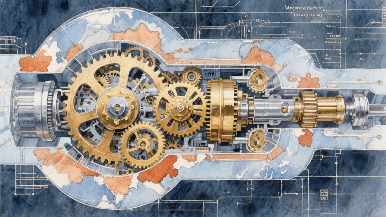 Clock Worker Design Free Transparent Clockwork Design Image - Gears, Mechanical, Blueprint ...