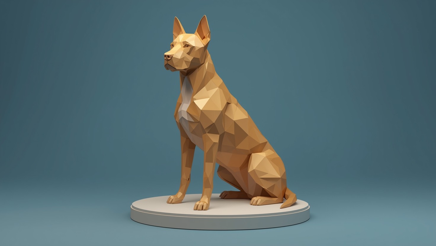 Free Geometric Golden Canine Image - Dog, Canine, Geometric | Download ...