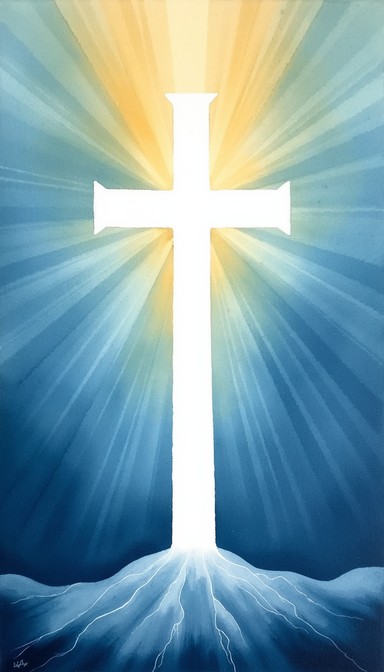 Free Radiant Divine Cross Image - Cross, Radiant, Watercolor | Download ...