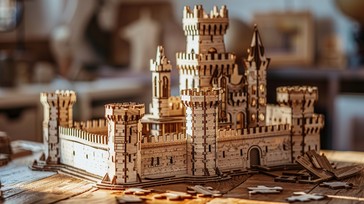 Free Intricate Castle Model Image - Castle, Model, Wooden | Download at ...