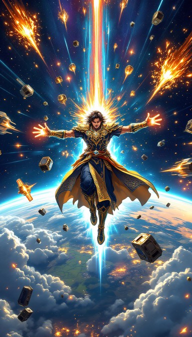 Free Cosmic Warrior Ascending Image - Warrior, Anime, Space | Download ...
