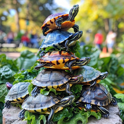 Free Turtle Towering Pyramid Image - Turtle, Pyramid, Stacked ...