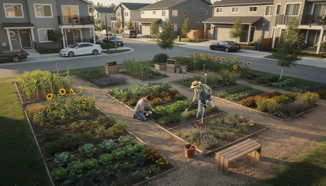 Free Community Garden Collaboration Image - Garden, Community, Aerial ...