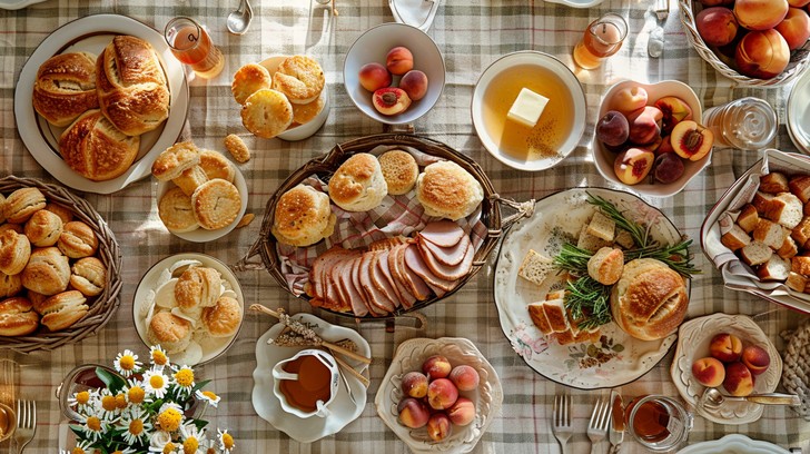 Free Sumptuous Breakfast Spread Image - Breakfast, Fruit, Bread ...