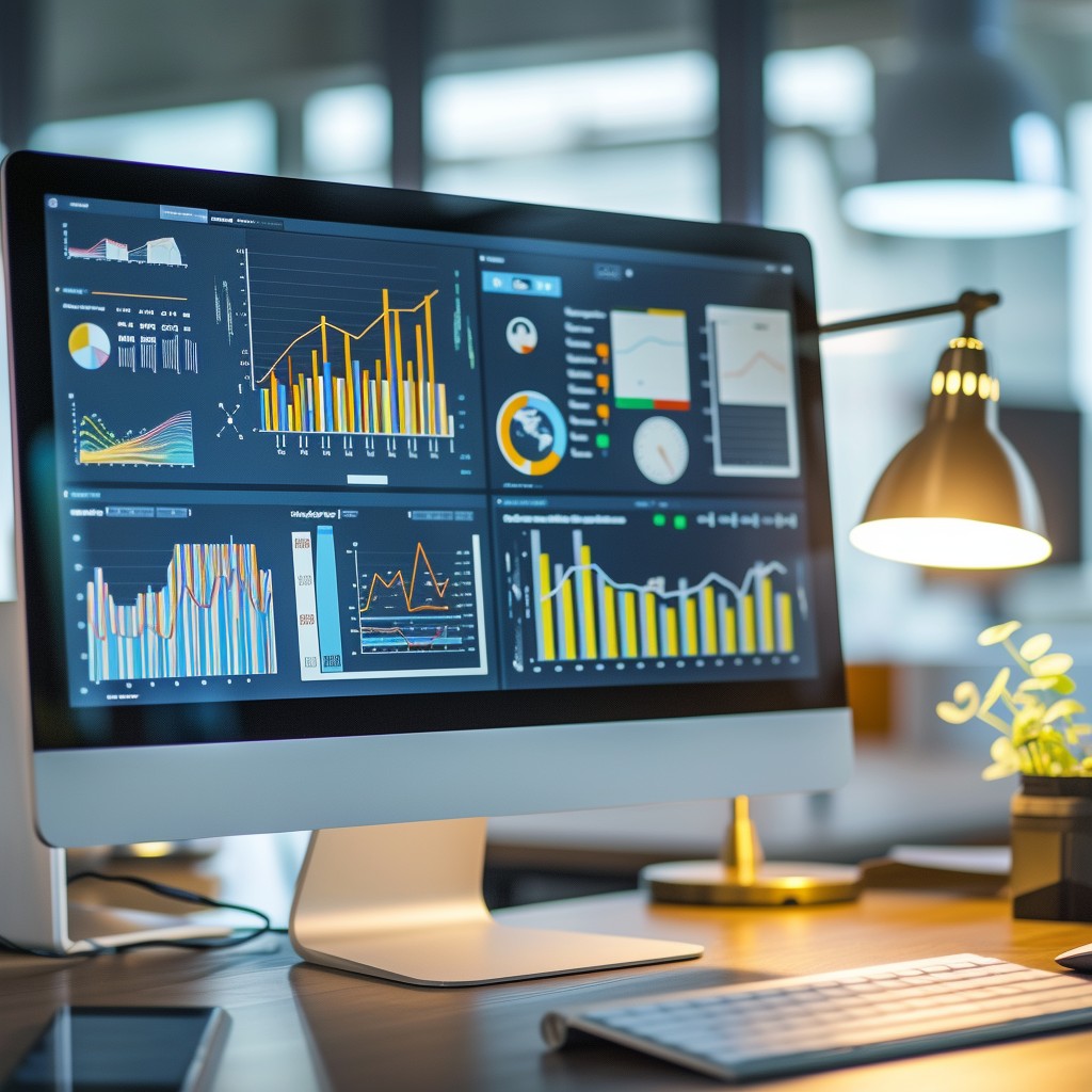 Free Analytics Workstation Setup Image - Office, Analytics, Computer ...