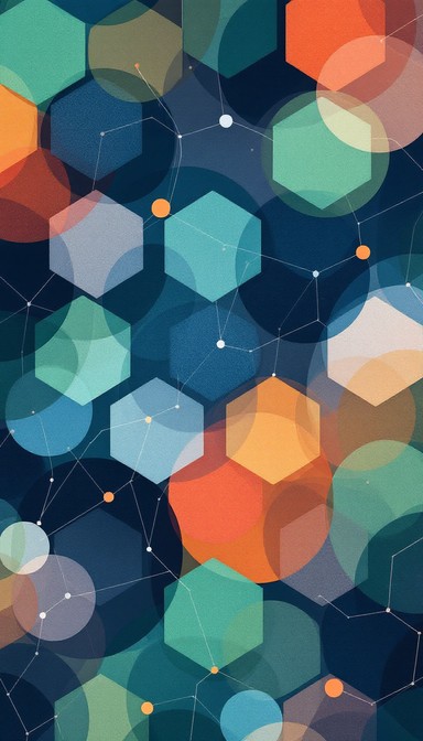 Free Connected Network Design Image - Hexagonal, Network, Geometric ...