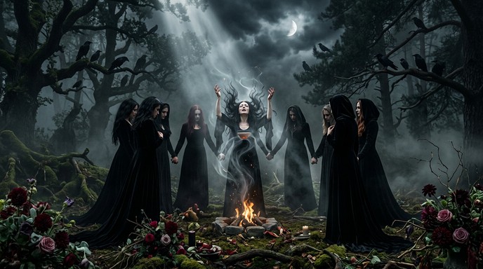 Coven Rituals Free Moonlit Witch Ritual Image - Witches, Coven, Ritual | Download at ...