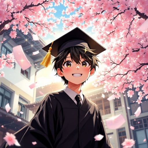 Free Sakura Graduate Celebrates Image | Download at StockCake